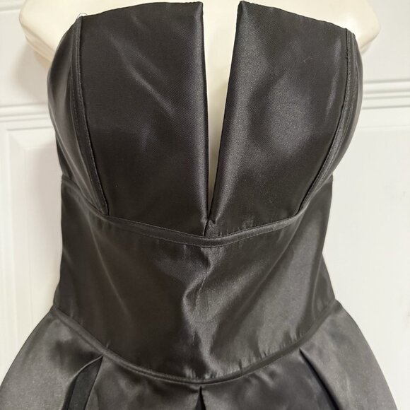 Rachel Allan Formal Little Black Dress SZ 12 HOCO Evening Glam - Picture 6 of 10